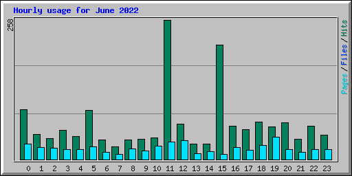 Hourly usage for June 2022